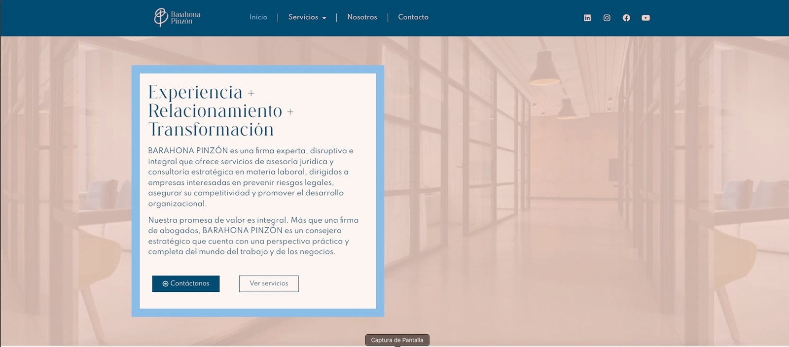 Sitio web Barahona Pinzón